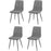 Chaise 15654GA - Bobby Gris Anthracite - Lot de 4
