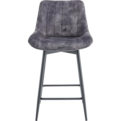 Tabouret de bar 55132GA - VAL THORENS Gris Anthracite - Lot de 4