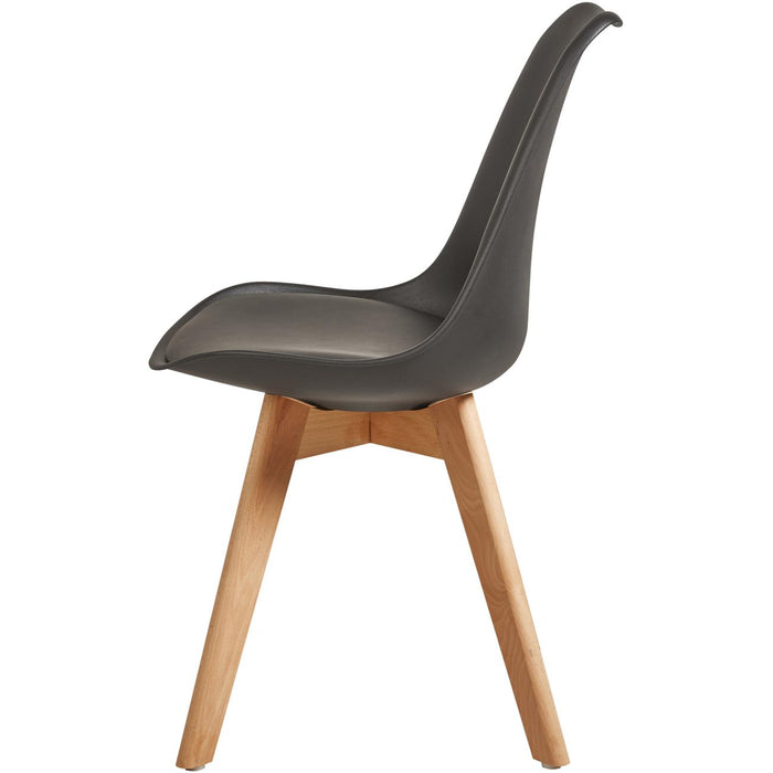 Chaise 16234NO - Norvège Noir - Lot de 1