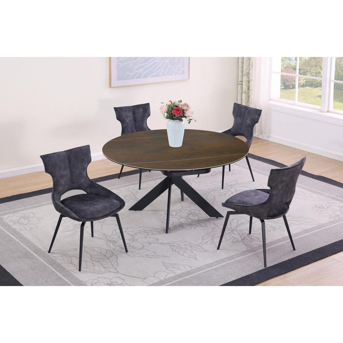Table de repas 58504MA - Rotonde Marron - Lot de 1
