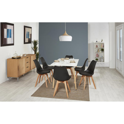 Chaise 16234NO - Norvège Noir - Lot de 1