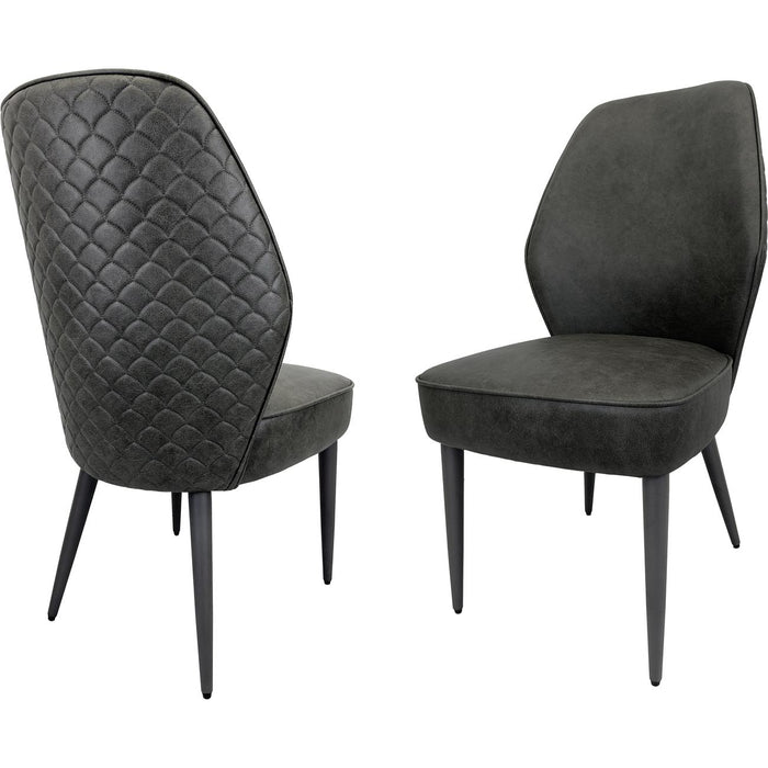 Chaise 52961GA - Borneo Gris Anthracite - Lot de 2