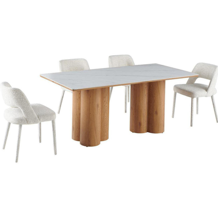 Table de repas 16253BL - Platinium Blanc - Lot de 1