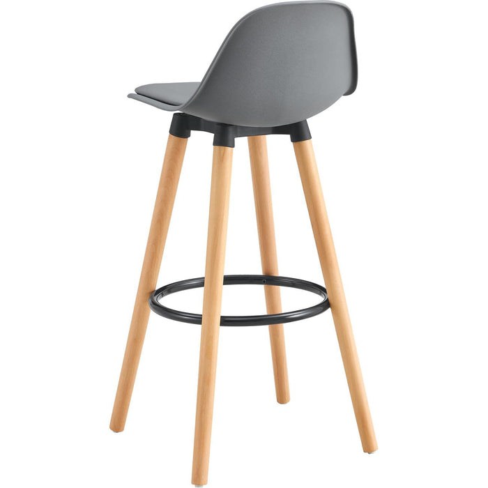 Tabouret de bar 16227GR - Norvège Gris - Lot de 2