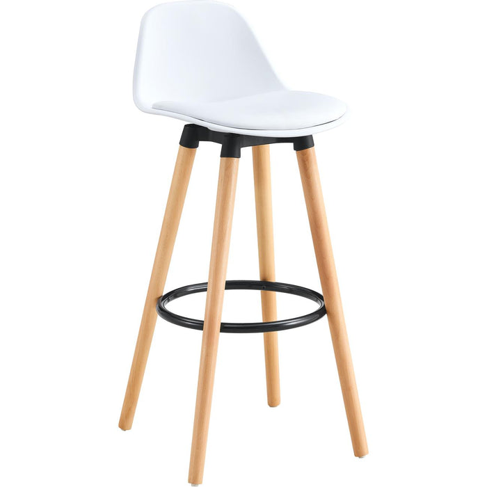 Tabouret de bar 16227BL - Norvège Blanc - Lot de 2