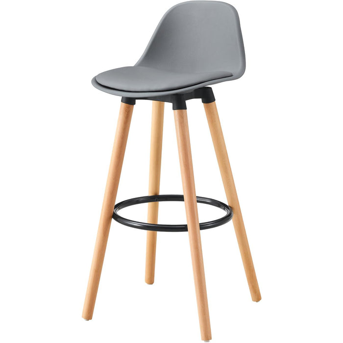 Tabouret de bar 16227GR - Norvège Gris - Lot de 2