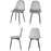 Chaise 39403GR - Honfleur Gris - Lot de 4
