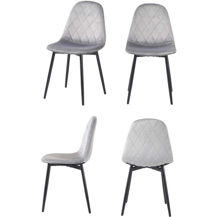 Chaise 39403GR - Honfleur Gris - Lot de 4