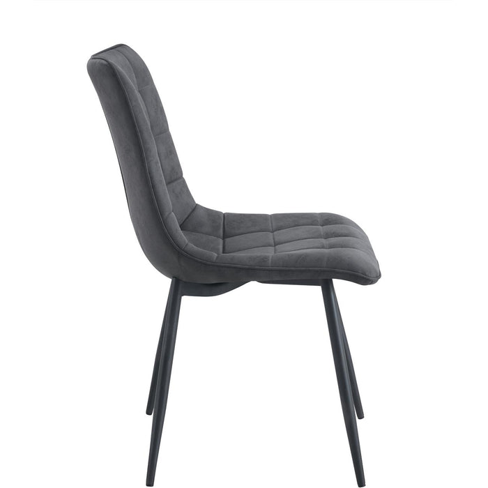Chaise 15656GR - Nadia Gris - Lot de 4