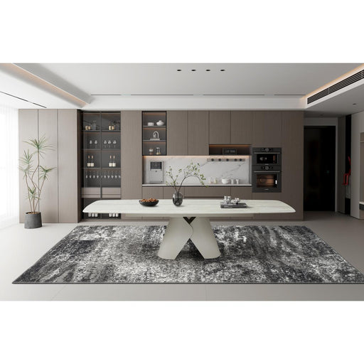 Table de repas 27611TR - Plaza Travertin - Lot de 1