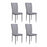 Chaise 59101GR - PONY II Gris - Lot de 4