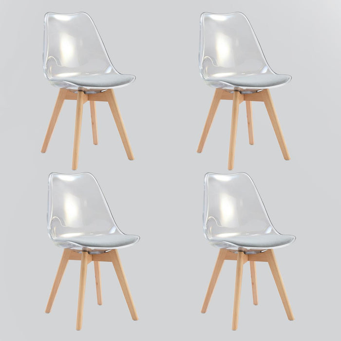 Ensemble Chaise + Table 16252BG - Samy Gris & Blanc - Lot de 1