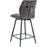 Tabouret de bar 16202GA - JULES Gris Anthracite - Lot de 4