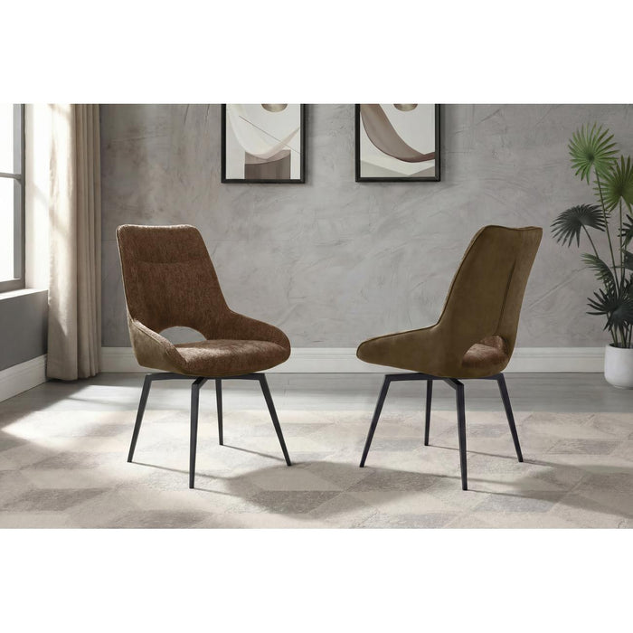 Chaise 15420CH - Victoria Marron - Lot de 2