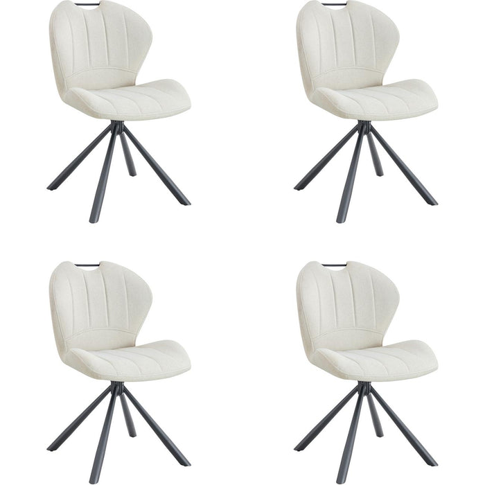 Chaise 16238BE - Brandon Beige - Lot de 4