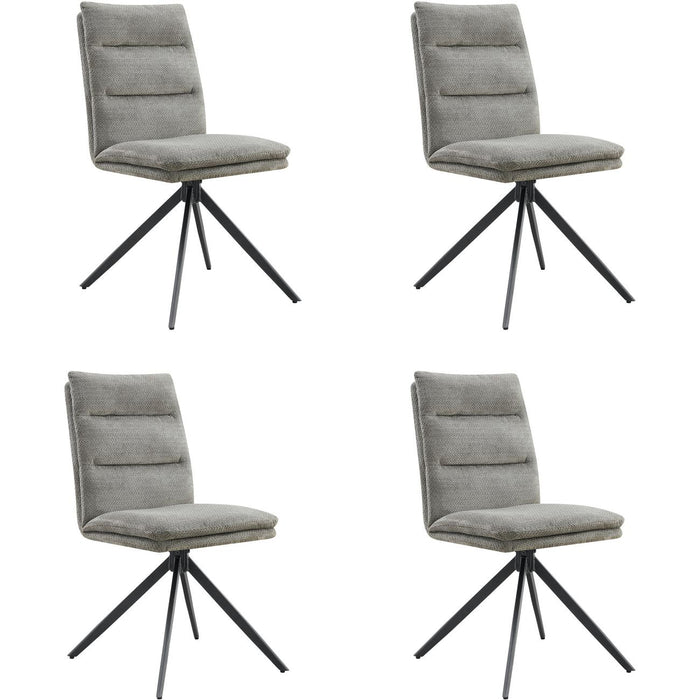 Chaise 16248GR - April Gris - Lot de 4