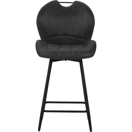 Tabouret de bar 16232GR - Burton Gris - Lot de 2