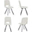 Chaise 11518LI - Phenix Beige clair - Lot de 4