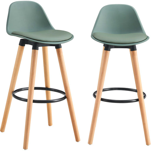 Tabouret de bar 16227KA - Norvège Vert Kaki - Lot de 2