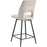 Tabouret de bar 16102LI - LEO Beige - Lot de 4