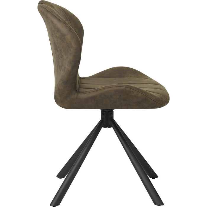 Chaise 16231KA - Burton Vert Kaki - Lot de 2