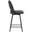 Tabouret de bar 16102GA - LEO Gris Anthracite - Lot de 4