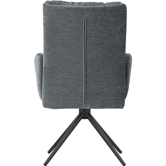 Chaise 52964GR - Courcelles Gris - Lot de 2