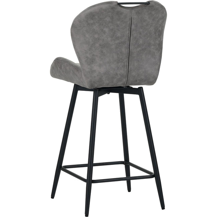 Tabouret de bar 16237TA - BURTON Taupe - Lot de 4