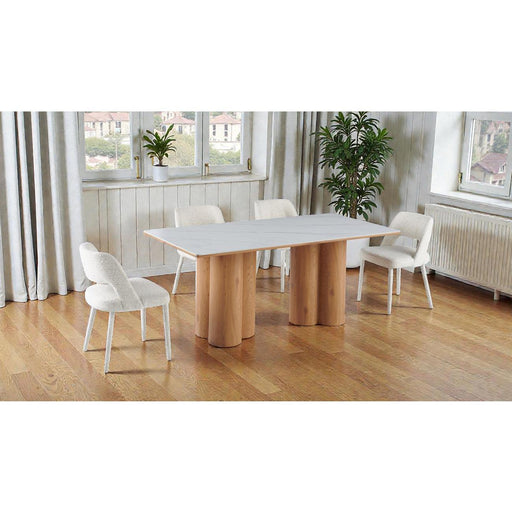 Table de repas 16253BL - Platinium Blanc - Lot de 1