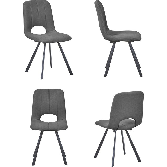 Chaise 11518GA - Phenix Gris Anthracite - Lot de 4