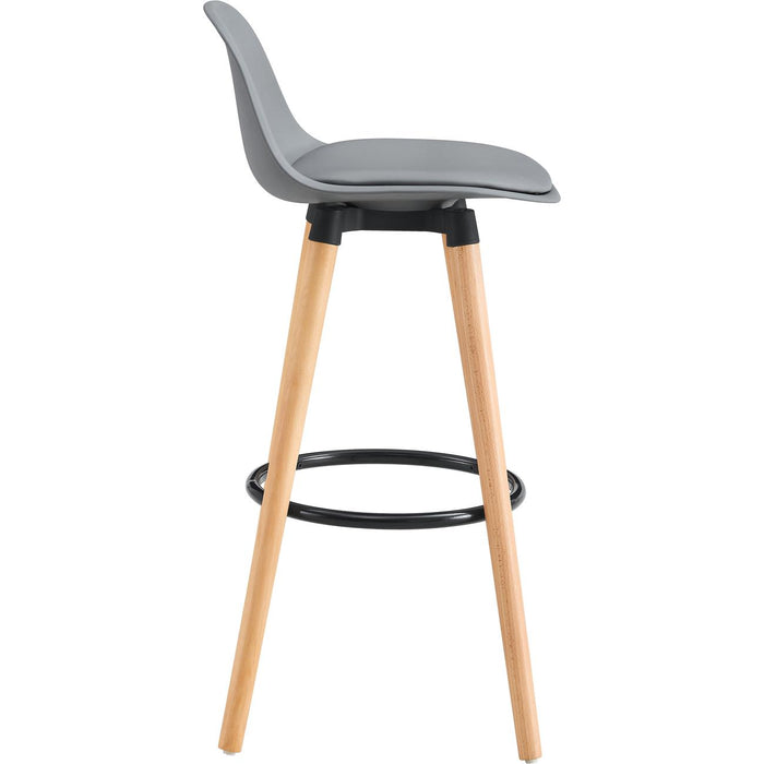 Tabouret de bar 16227GR - Norvège Gris - Lot de 2