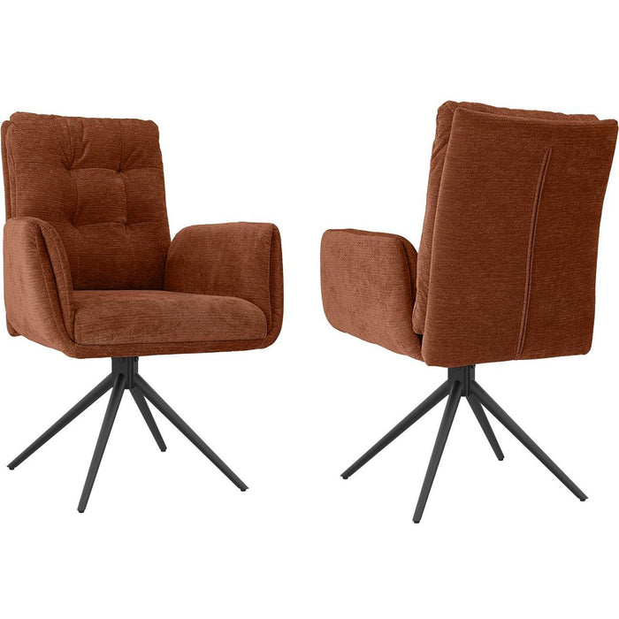 Chaise 52964TC - Courcelles Terracotta - Lot de 2