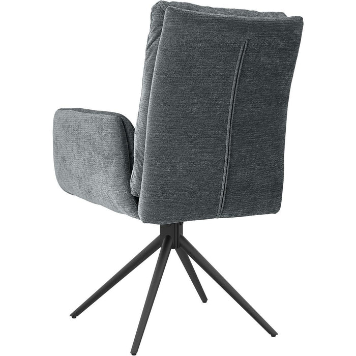 Chaise 52964GR - Courcelles Gris - Lot de 2