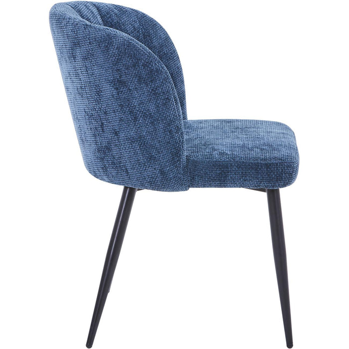 Chaise 11515BU - VERONICA Bleu - Lot de 4