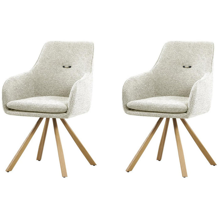 Chaise 25708LI - Monique Beige clair - Lot de 2