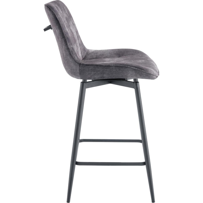 Tabouret de bar 55132GA - VAL THORENS Gris Anthracite - Lot de 4