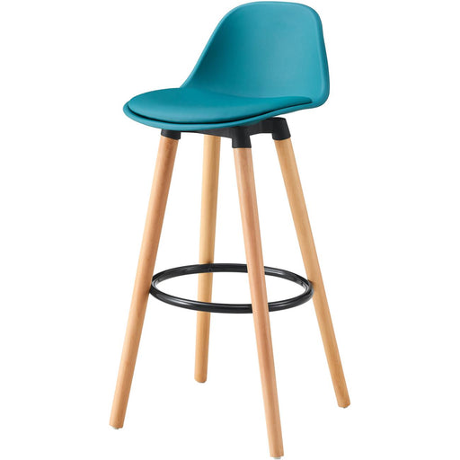 Tabouret de bar 16227BC - Norvège Bleu Canard - Lot de 2