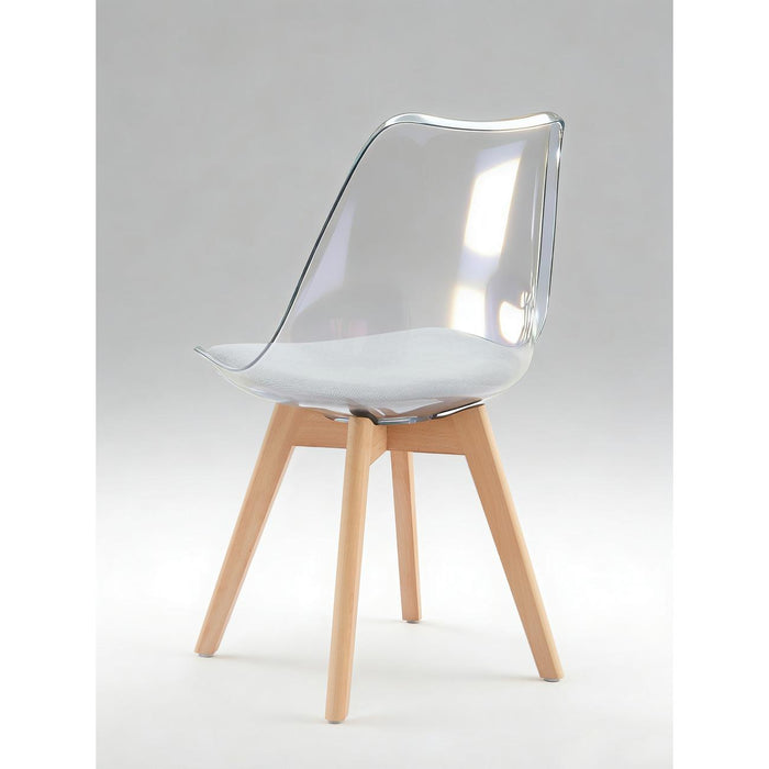 Ensemble Chaise + Table 16251BG - Sina Gris & Blanc - Lot de 1