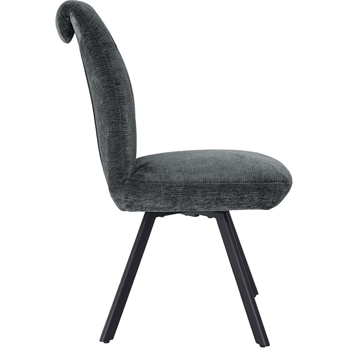 Chaise 52963GA - Samantha Gris Anthracite - Lot de 2