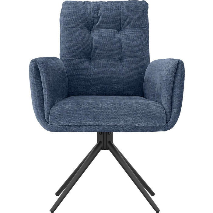 Chaise 52964BN - Courcelles Bleu Nuit - Lot de 2