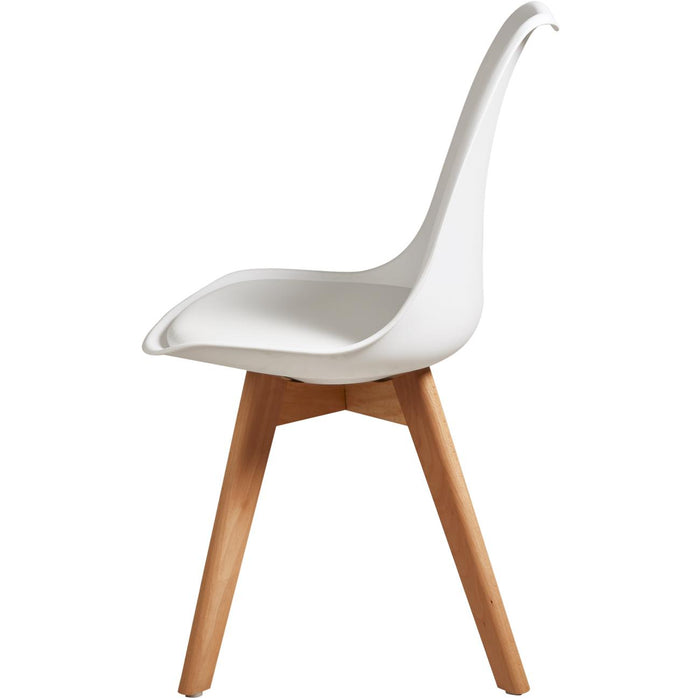 Chaise 16234BL - Norvège Blanc - Lot de 1