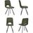 Chaise 11518KA - Phenix Vert Kaki - Lot de 4