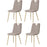 Chaise 11520TA - Lilly Taupe - Lot de 4