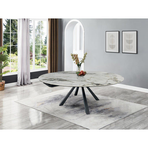 Table de repas 52945TB - CALYPSO Blanc & Taupe - Lot de 1