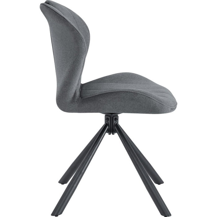 Chaise 16238GA - Brandon Gris Anthracite - Lot de 4