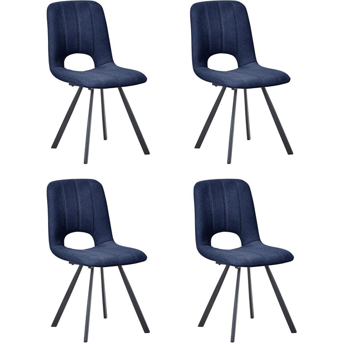 Chaise 11518BN - Phenix Bleu - Lot de 4