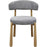 Chaise 46711GR - Sandra Gris - Lot de 2