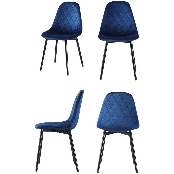 Chaise 39403BU - Honfleur Bleu - Lot de 4