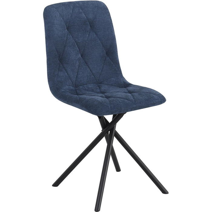 Chaise 52876BU - Lya Bleu - Lot de 4