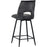 Tabouret de bar 16102GA - LEO Gris Anthracite - Lot de 4